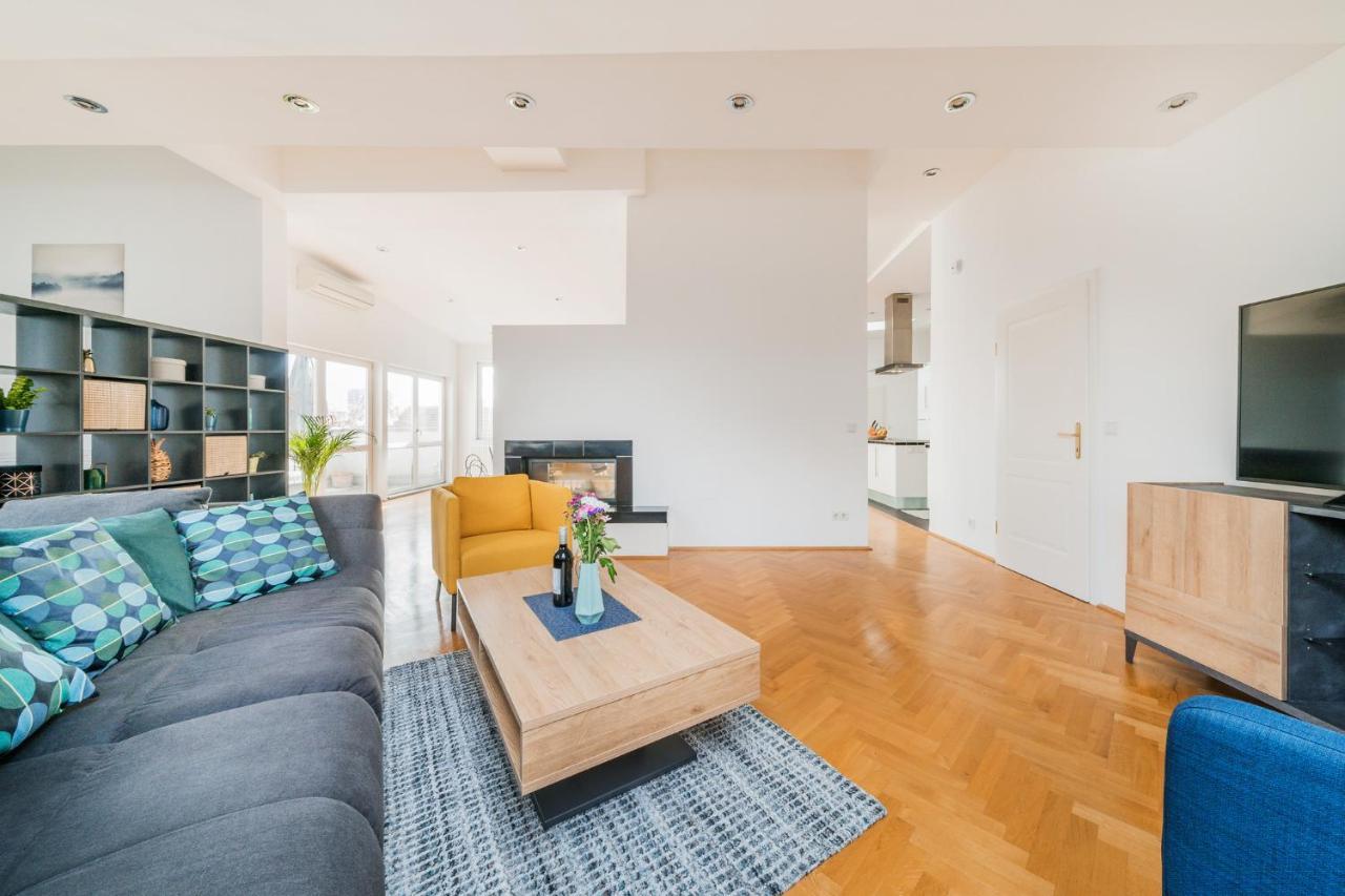 Penthouse Apartment - Sauna - Terrasse - Kamin - Ac Vienna Exterior photo
