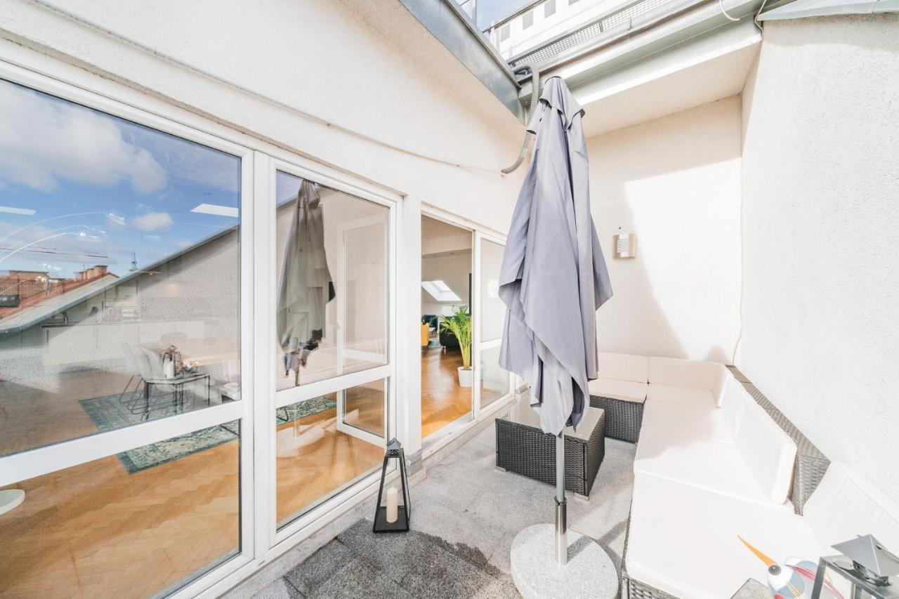 Penthouse Apartment - Sauna - Terrasse - Kamin - Ac Vienna Exterior photo