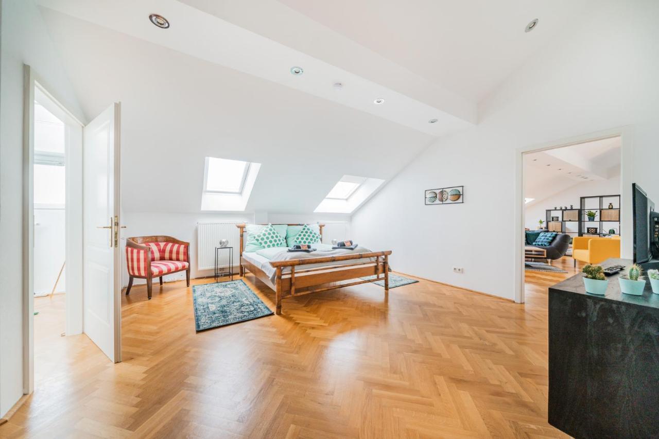 Penthouse Apartment - Sauna - Terrasse - Kamin - Ac Vienna Exterior photo